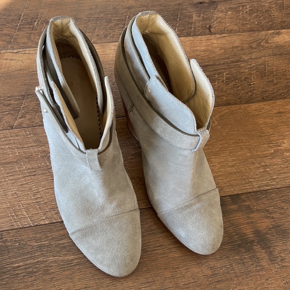 rag bone harrow light gray suede leather boots Sz 8.5 - Picture 5 of 11
